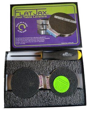 FlatJax Pool Table Levelers Set for a 4-Leg Pool Table
